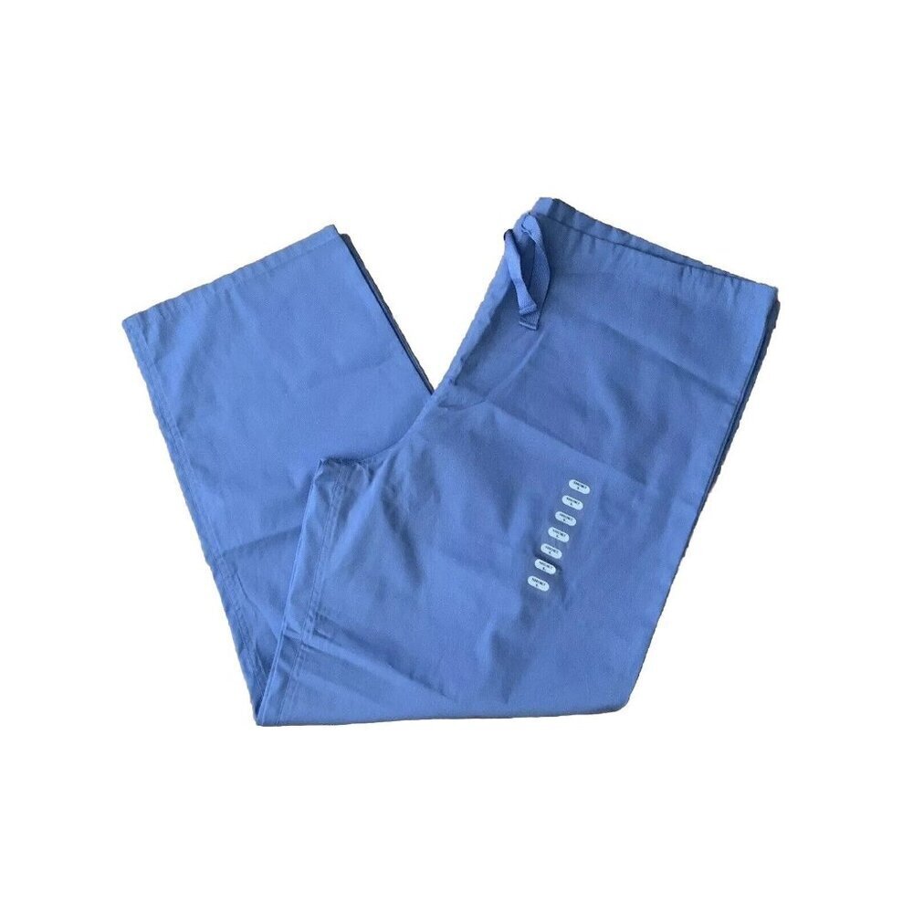 Cherokee Workwear Unisex Drawstring Scrub Pants Large Short 4100 Ciew Blue New